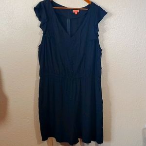 Modcloth Black Shorts Romper